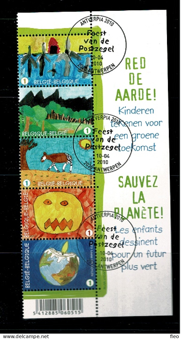 2010 4014/4018 Postfris Met 1édag Stempel : HEEL MOOI ! MNH Avec Cachet 1er Jour :  Sauvez La Planeté /Feest Vd Postzege - Unused Stamps