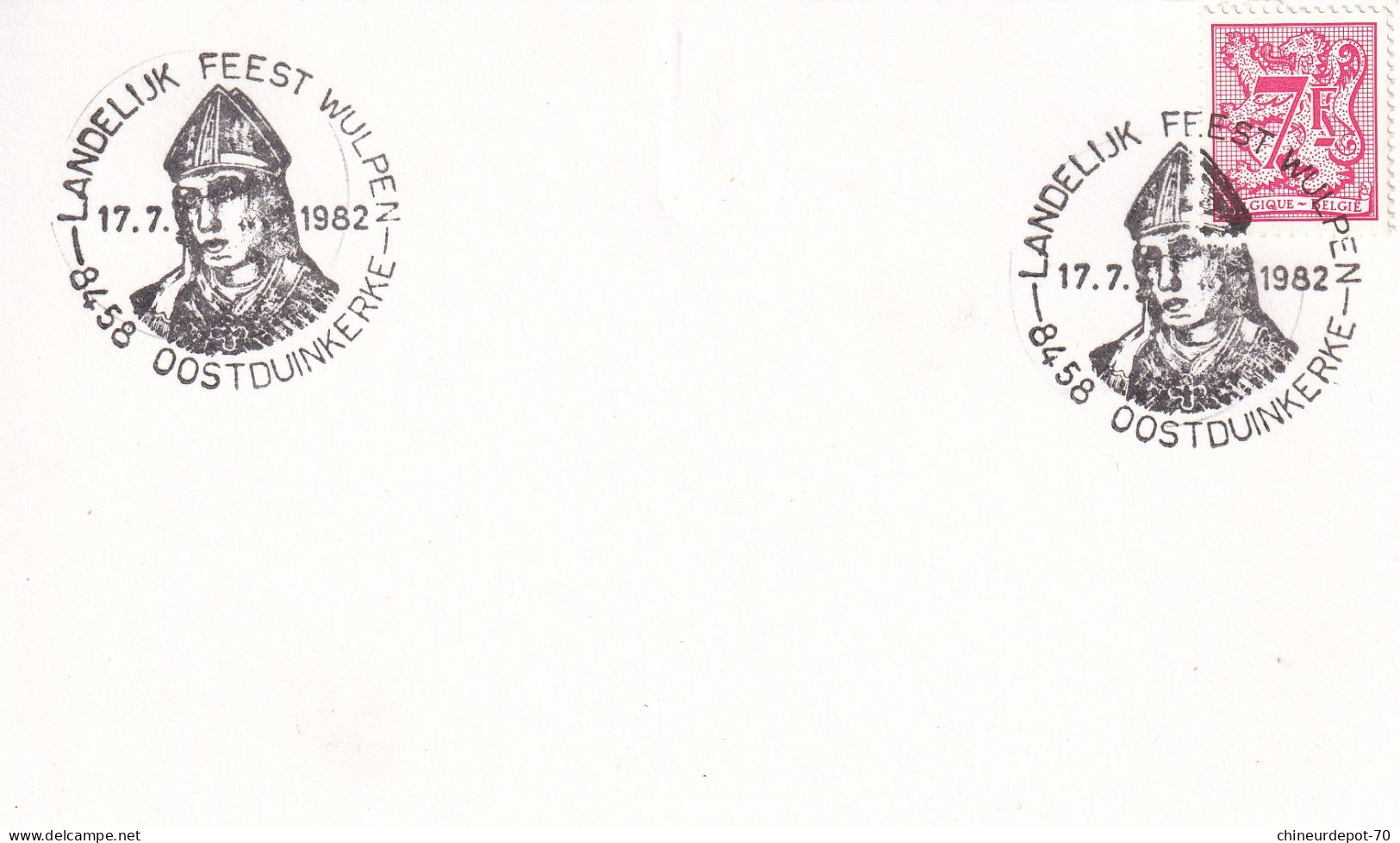 Lettres & Documents  Belgique België Belgium  1982 - Storia Postale