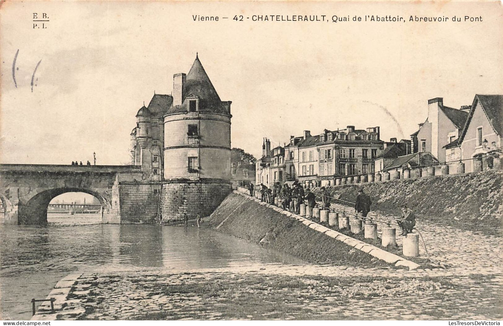 FRANCE - Chatellerault - Quai De L'Abattoir - Abreuvoir Du Pont - Carte Postale Ancienne - Chatellerault