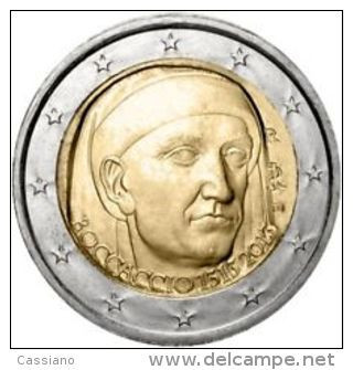 2013-ITALIA REPUBBLICA-2 EURO -BOCCACCIO-FDC Da Rotolino - Italy