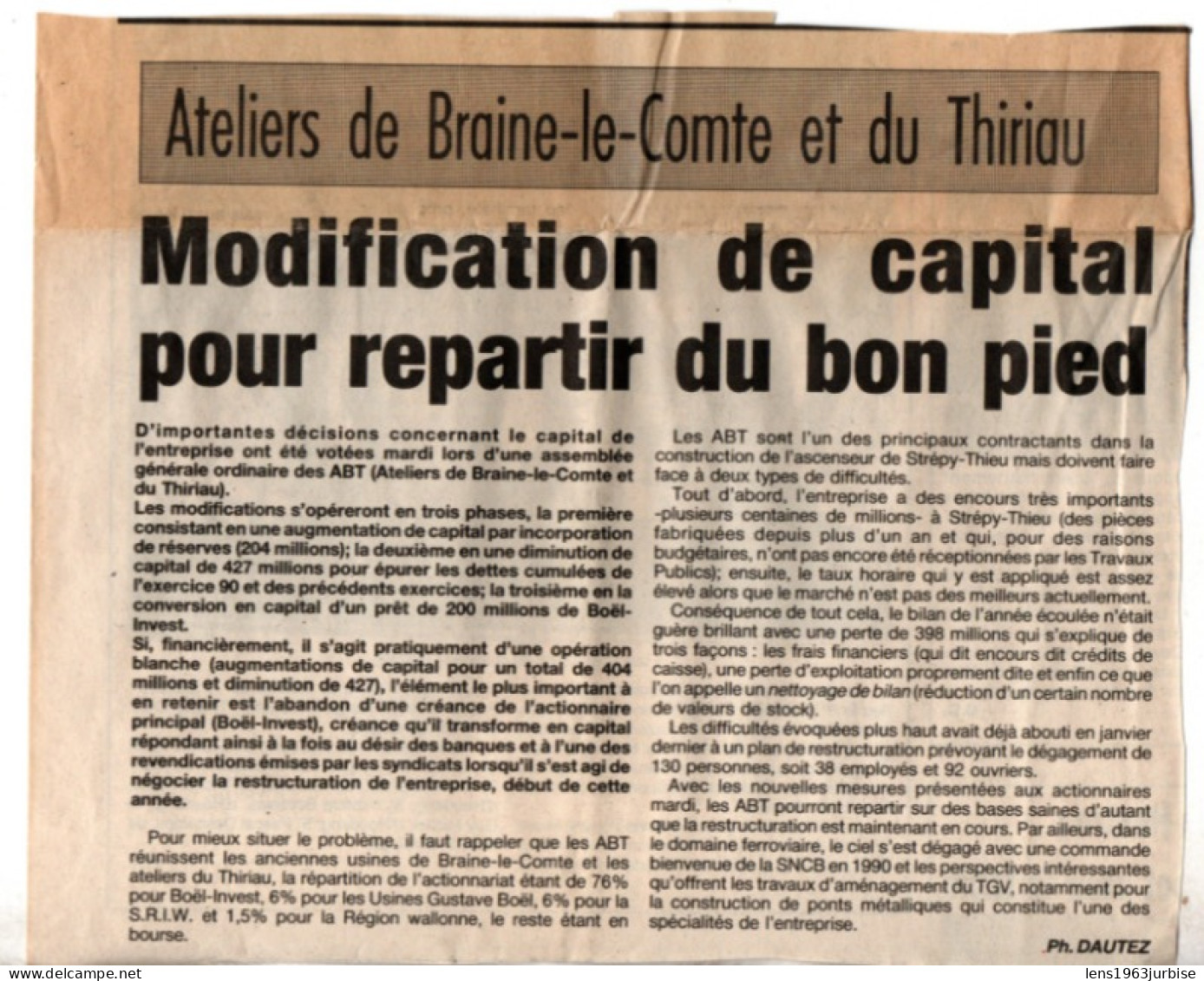 Braine - Le Comte  , Mai 1991 , Ancien Article De Journal - Unclassified