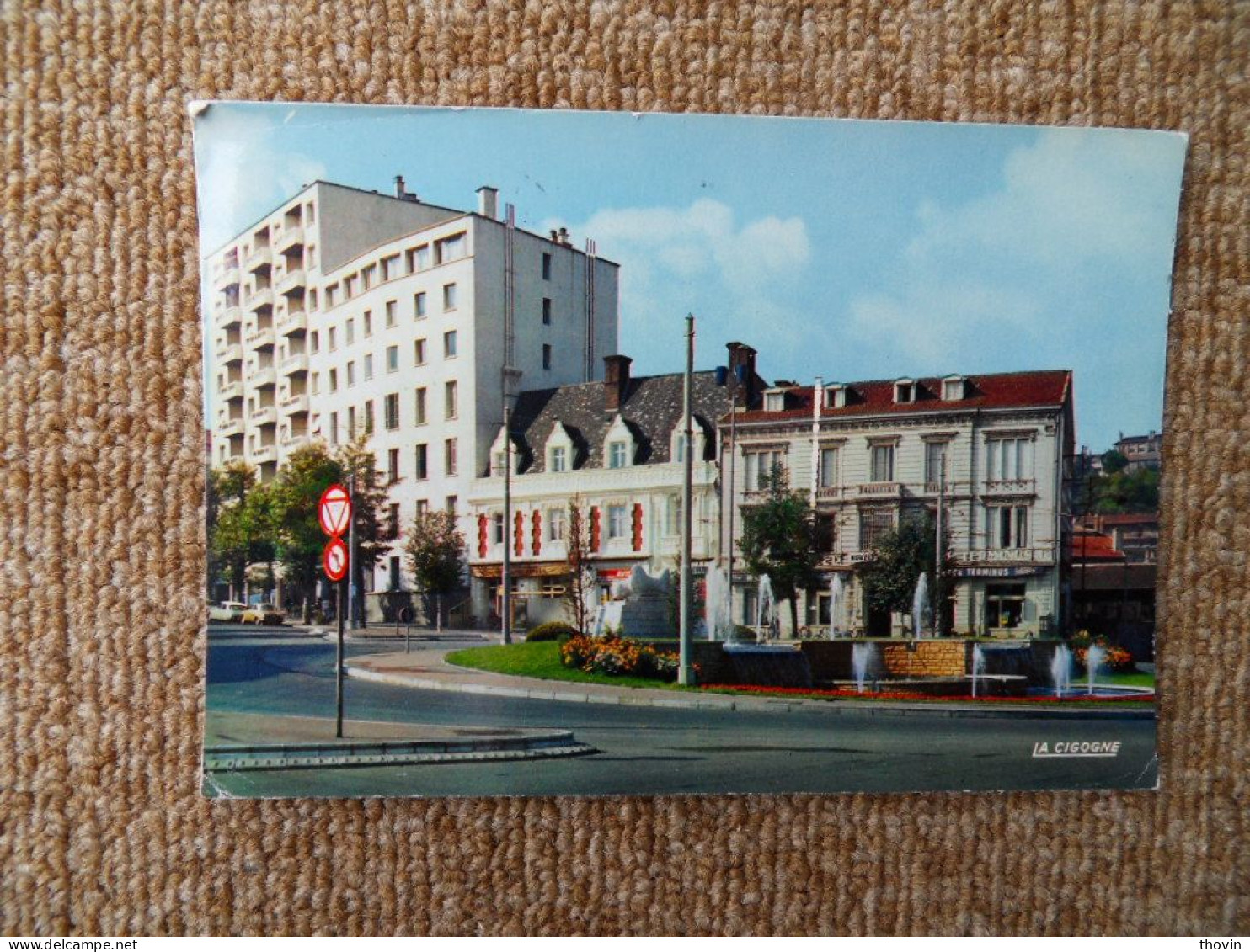 KB11/1003-Saint Etienne Fontaine Square Stalingrad Café Le Terminus - Saint Etienne