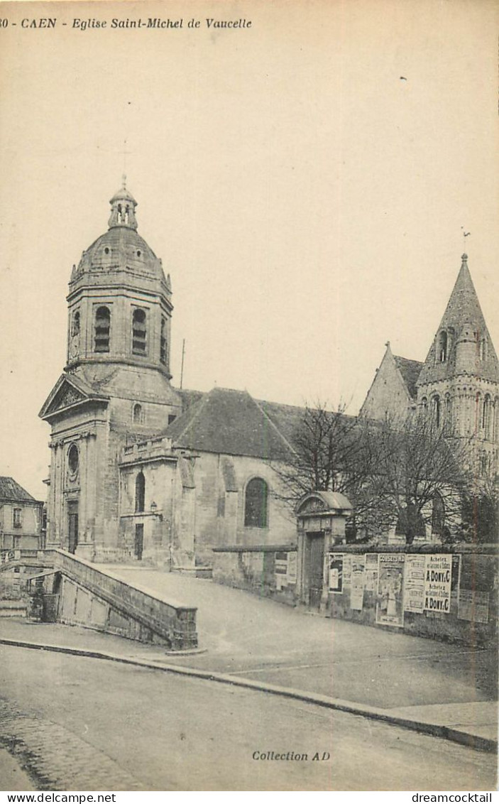 9 cpa 14 CAEN. Marché, Eglise et Tour St-Jean et St Pierre St Etienne St-Michel Vaucelle, Lycée Malherbe,