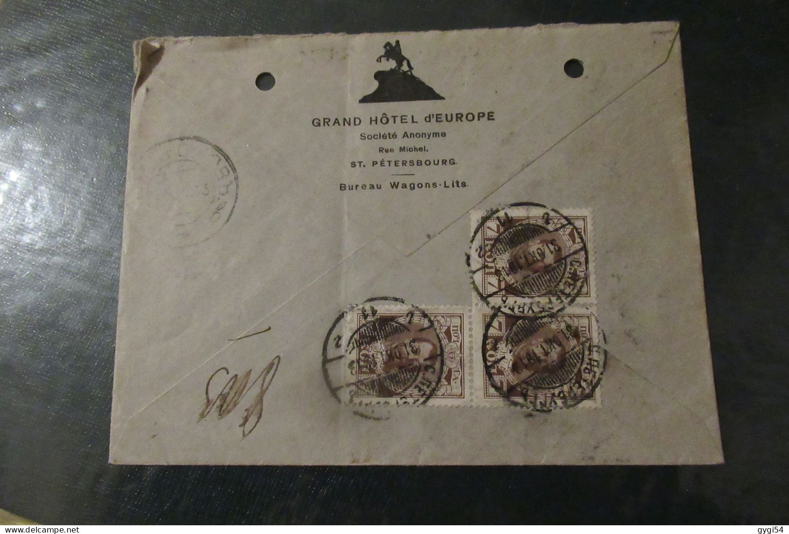 RUSSIE Lettre Recommandée Du 31  10 1912 De ST PETERSBOURG - Cartas & Documentos