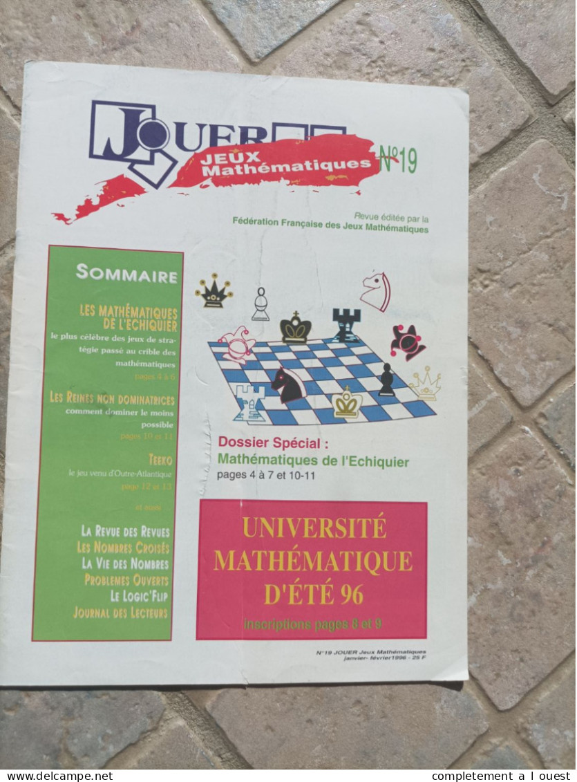Jouer Jeux Mathématiques N° 19 Réflexion Casse-tête Puzzles Puzzle - Sciences