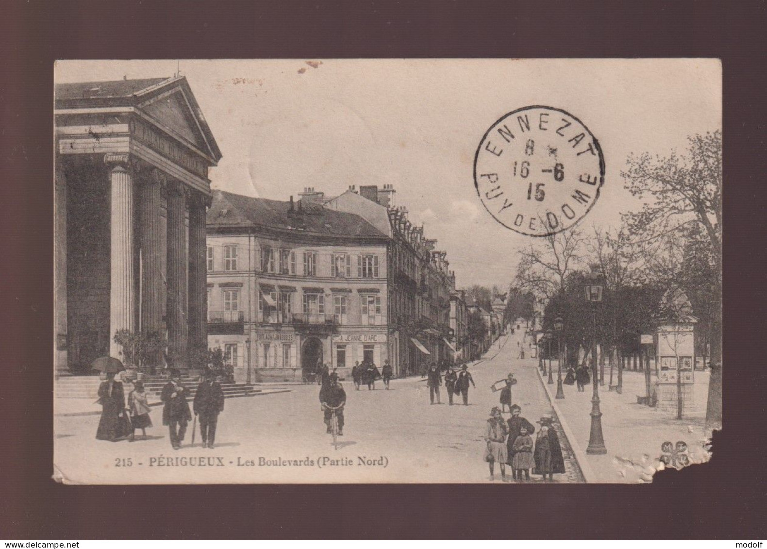 CPA - 24 - Périgueux - Les Boulevards (Partie Nord) - Animée - Circulée En 1915 - Périgueux