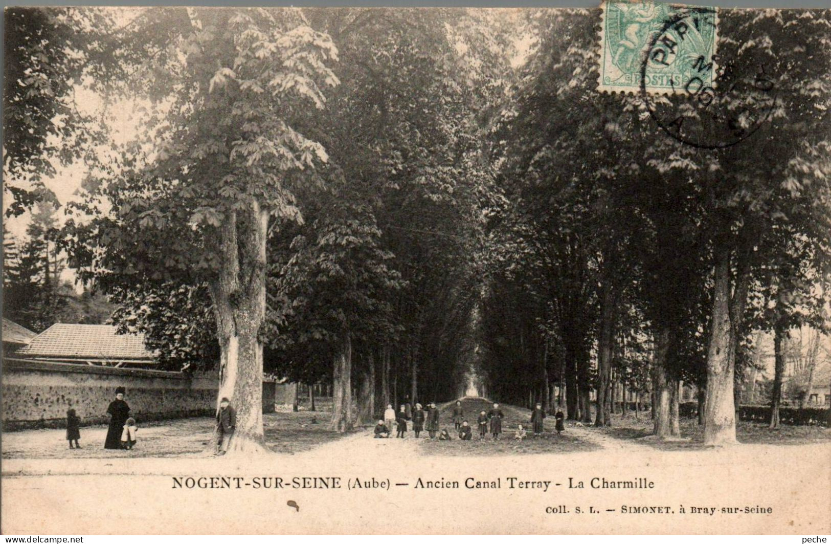 N°2280 W -cpa Nogent Sur Seine -ancien Canal Terray-la Charmille- - Nogent-sur-Seine