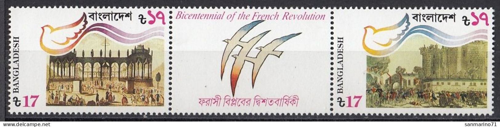 BANGLADESH 305-306,unused - Revolución Francesa