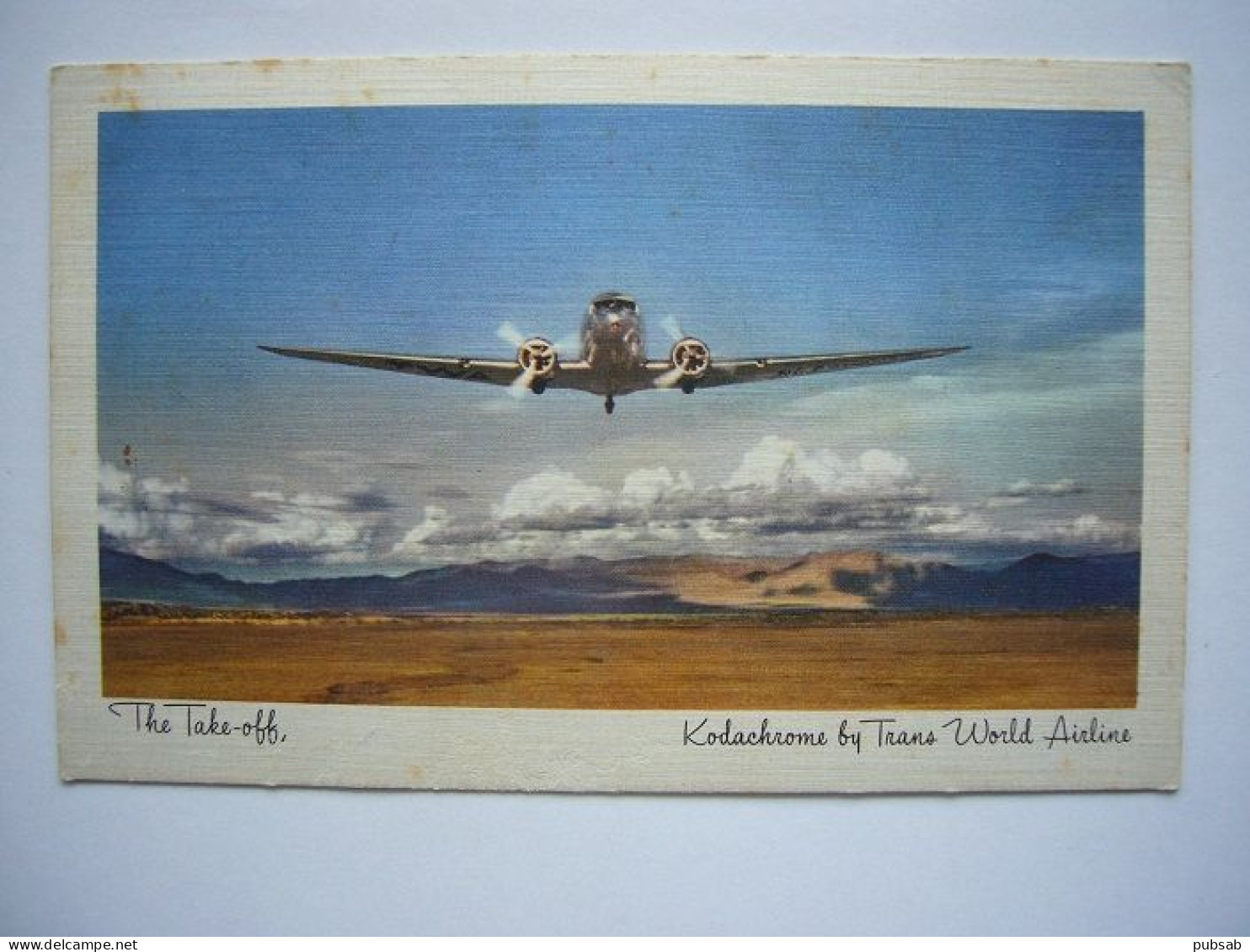 Avion / Airplane / TWA - TRANS WORLD AIRLINES / Douglas DC-3 / The Take Off / Airline Issue - 1946-....: Moderne