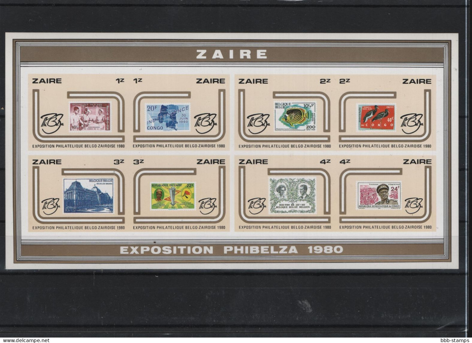 Zaire Michel Cat.No. Mnh/** Sheet 673/688 B - Nuevas/fijasellos