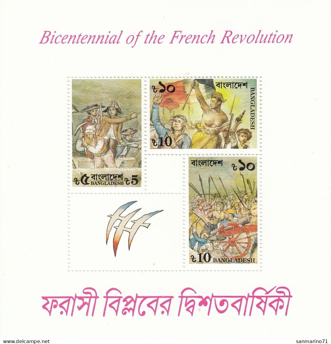BANGLADESH Block 15,unused - Franse Revolutie