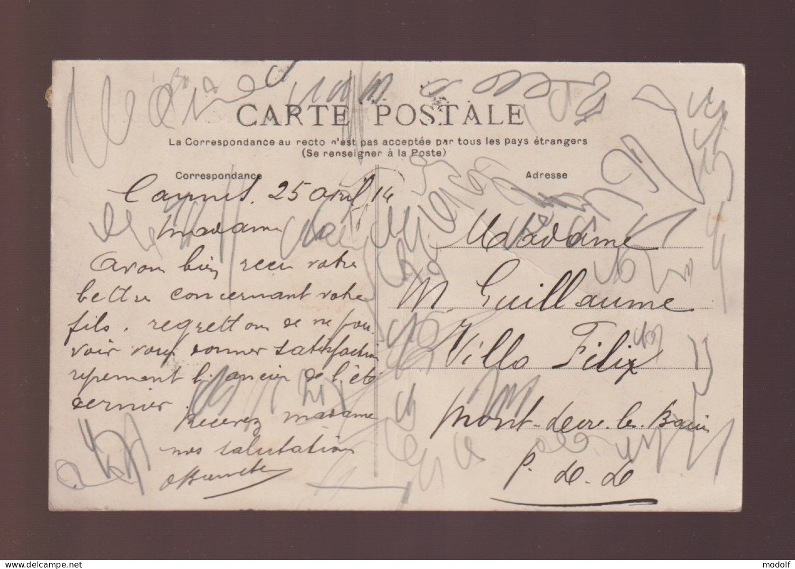 CPA - 06 - Cannes - Alexandra Hôtel, Boulevard Carnot - Circulée En 1914 - Cannes