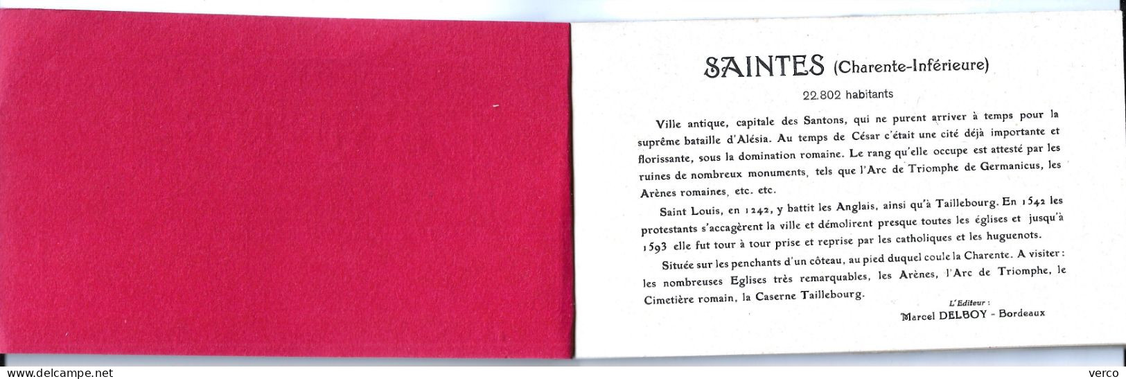 Carte POSTALE  Ancienne De  SAINTES - Carnet 12 CPA (Complet) - Saintes
