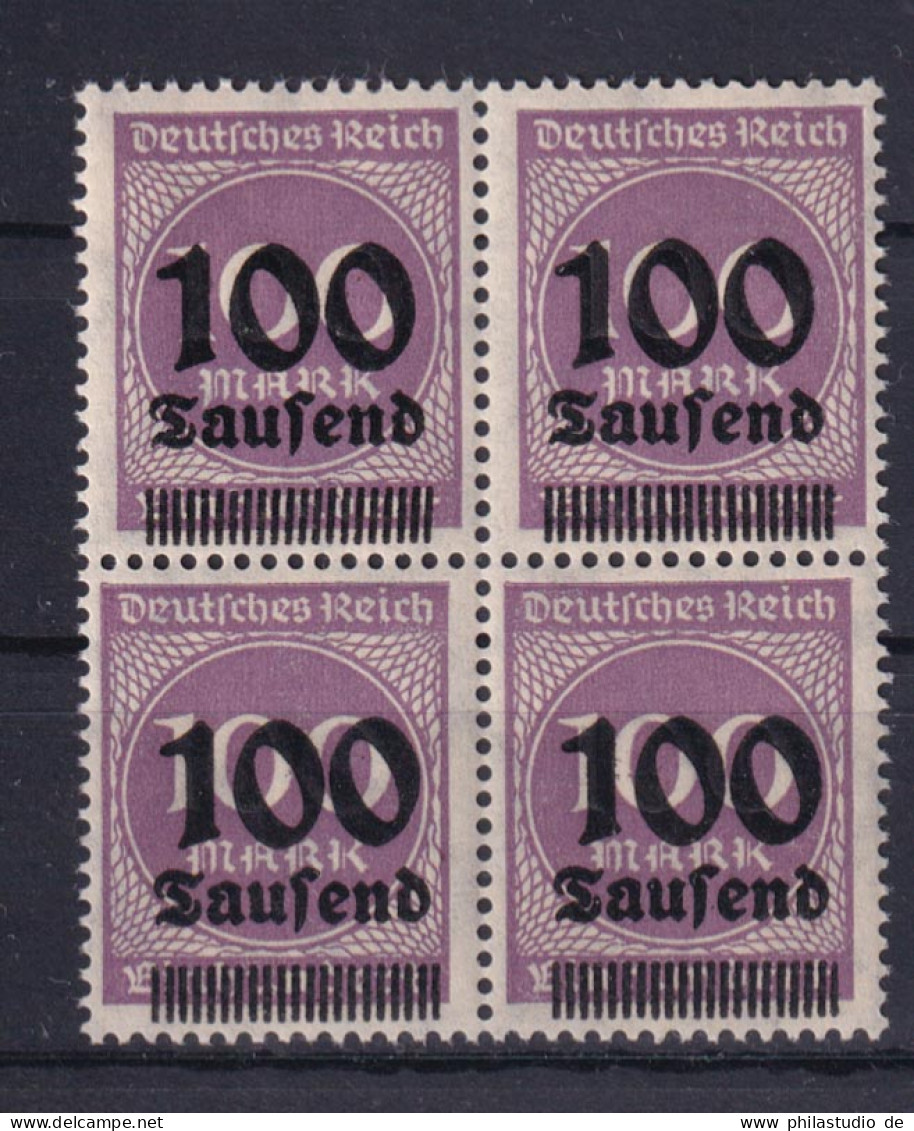 Deutsches Reich 331 B 4er Block Ziffern Im Kreis 1 Mrd Auf 100 Mio M Postfrisch - Sonstige & Ohne Zuordnung