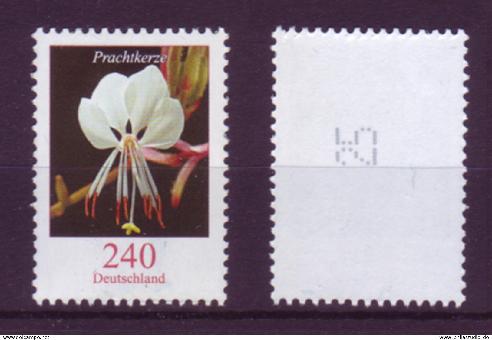 Bund 2969 RM Mit Ungerade Nummer Blumen Prachtkerze 240 Cent Postfrisch - Rolstempels