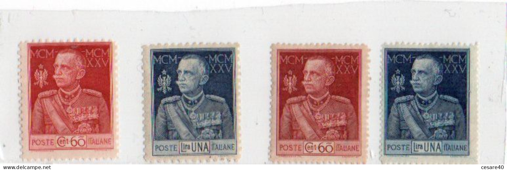 ITALIA - Giubileo Del RE 1925, N°186/87/89/90 Dent 11 E 13,5 Nuovi MNH*  - Nov 2023-08,09 - Ungebraucht