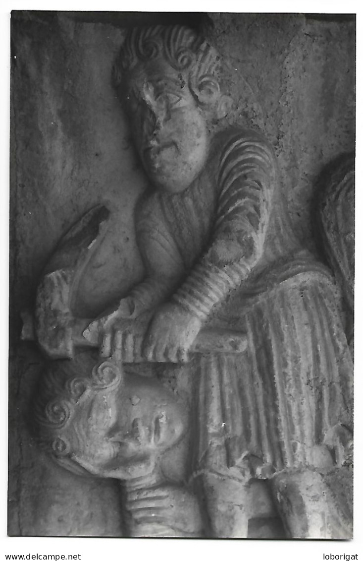 CLAUSTRO ROMANICO DE LA CATEDRAL, " CAIN MATA A ABEL ".-  GIRONA - GERONA.- ( CATALUNYA ) - Gerona