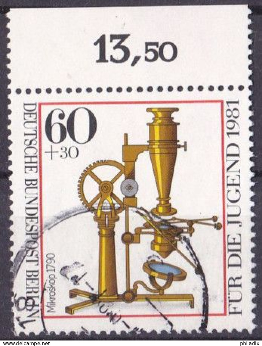 Berlin 1981 Mi. Nr. 643 O/used Oberrand (BER1-1) - Oblitérés