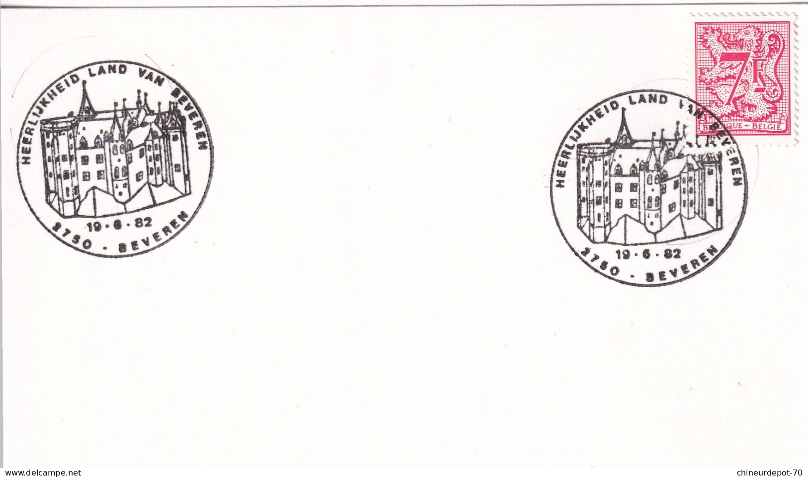 Lettres & Documents  Belgique België Belgium 1982 - Storia Postale