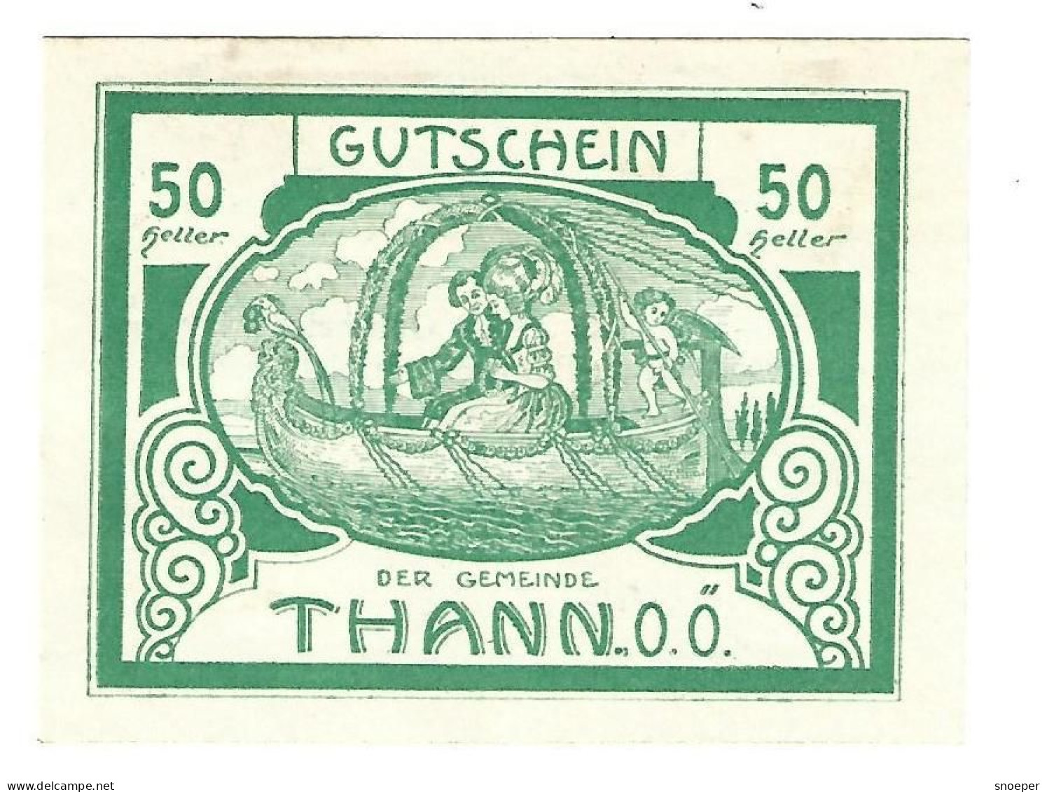 **notgeld   Austria  Thann 50 Heller   S 1067.1c  Cat Val 3 Euro - Oesterreich