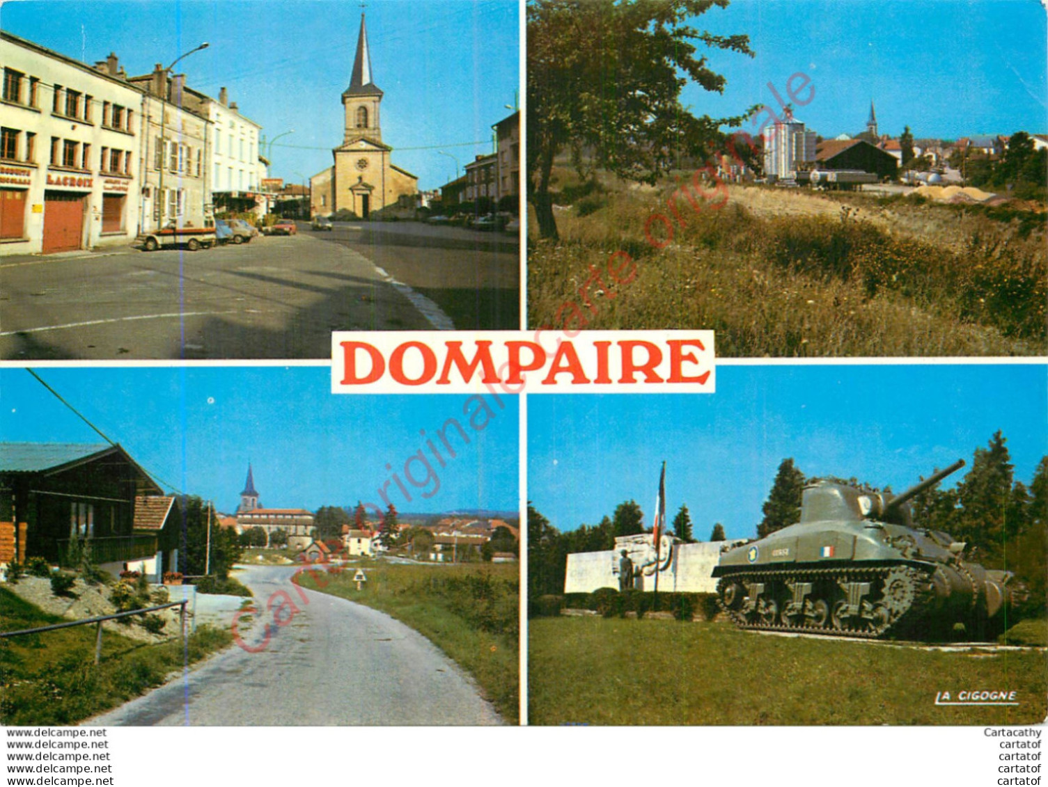 88.  DOMPAIRE ET DAMAS-et-BETTEGNEY Et Monument Du Général Leclerc . - Dompaire