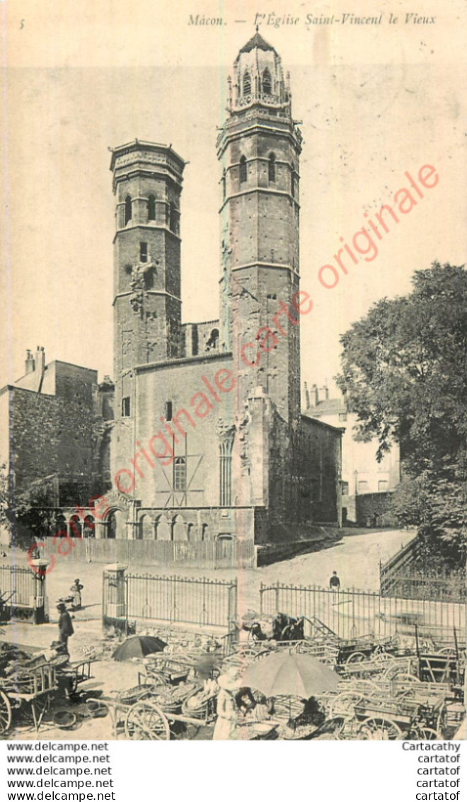 71.  MACON .  Eglise St-Vincent Le Bieux . - Macon