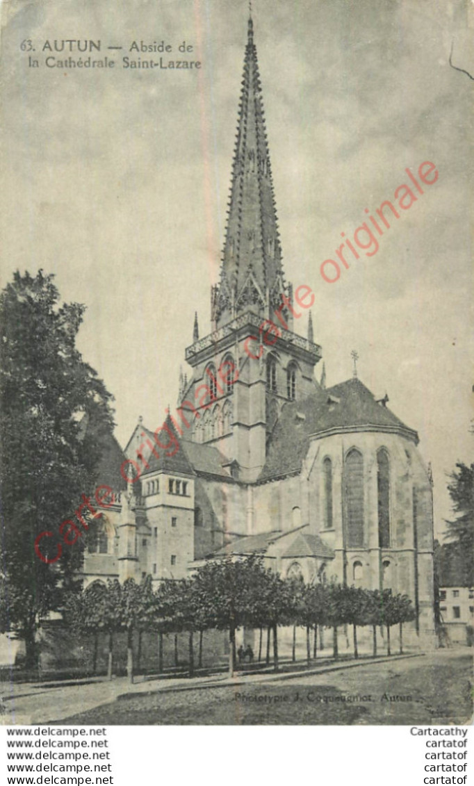 71.  AUTUN .  Abside De La Cathédrale St-Lazare . - Autun