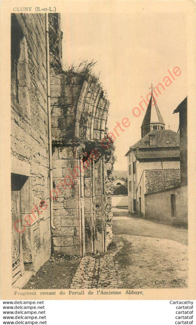 71.  CLUNY .  Fragment Restant Du Portail De L'Ancienne Abbaye . - Cluny