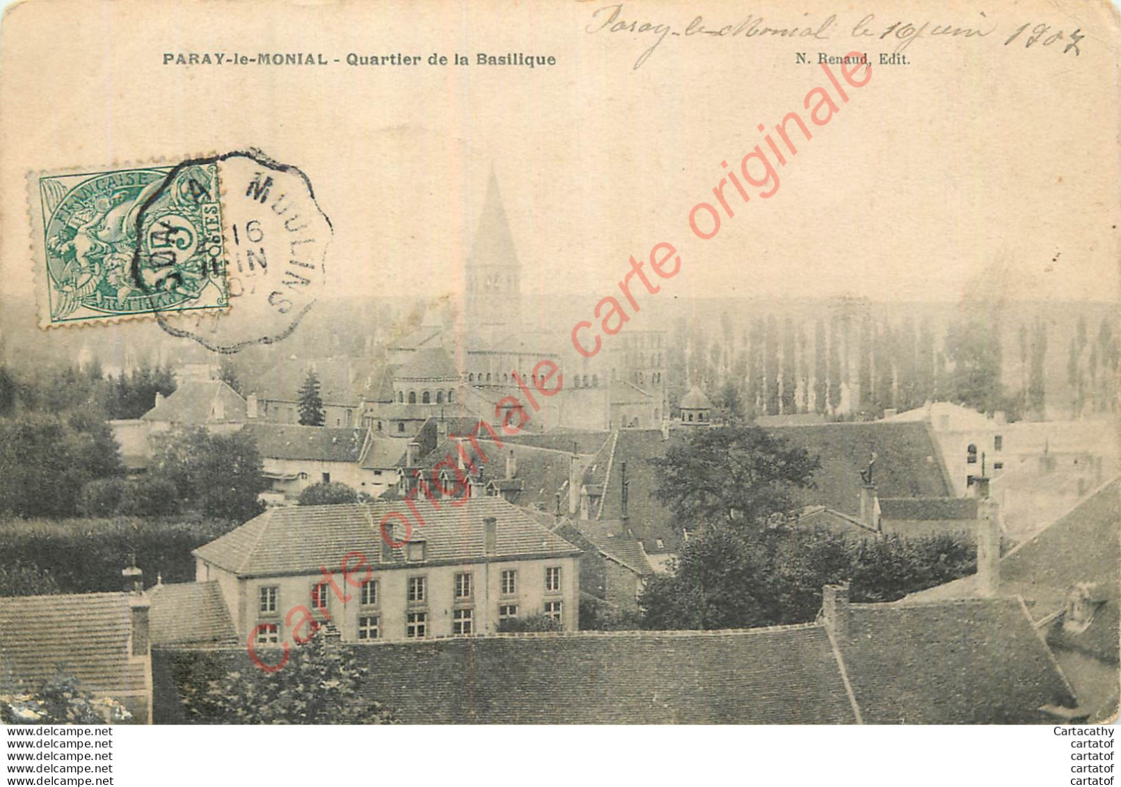 71.   PARAY LE MONIAL .  Quartier De La Basilique . - Paray Le Monial