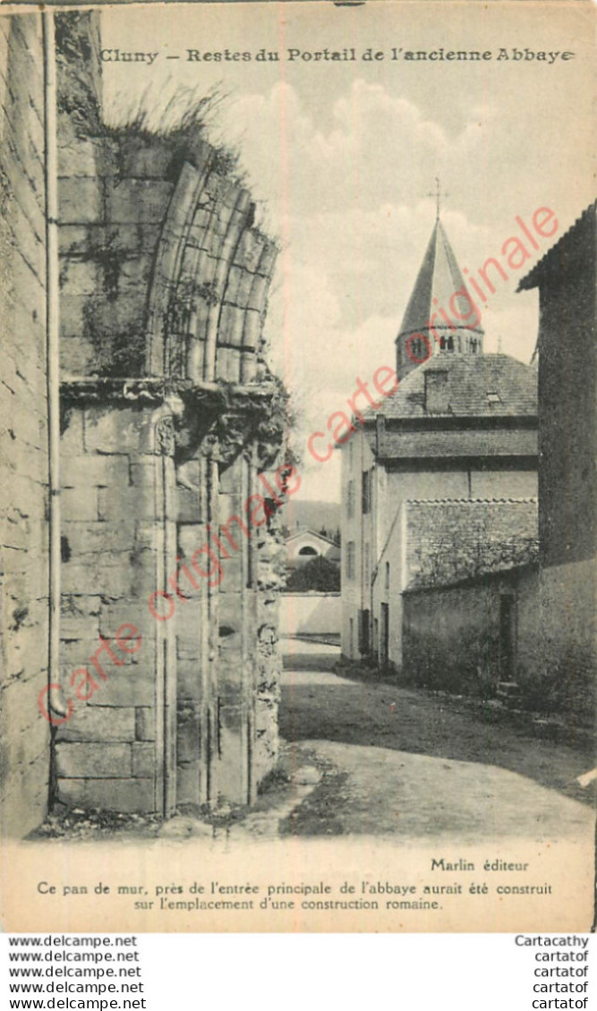 71.  CLUNY .  Restes Du Portail De L'ancienne Abbaye . - Cluny