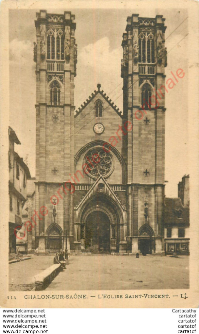 71.  CHALON SUR SAONE .  Eglise St-Vincent . - Chalon Sur Saone