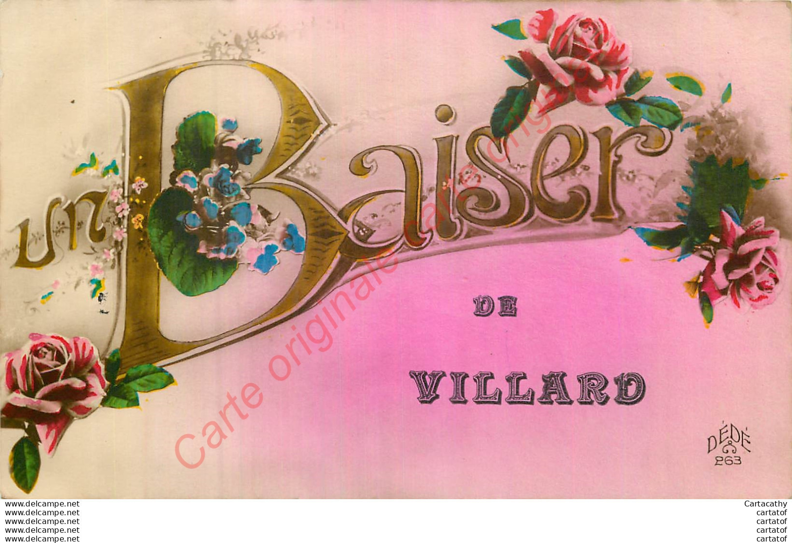 Un Baiser De VILLARD .   CPA Dédé L63 - Villard-de-Lans