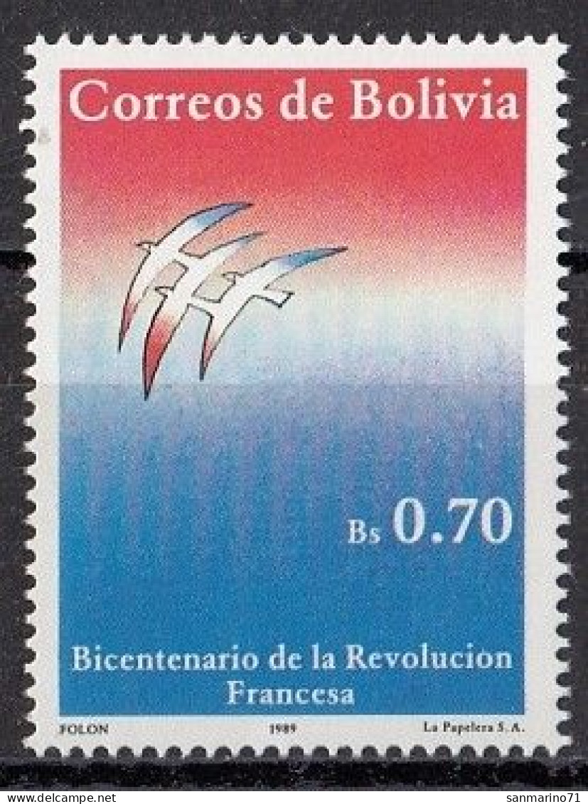 BOLIVIA 1101,unused - Revolución Francesa