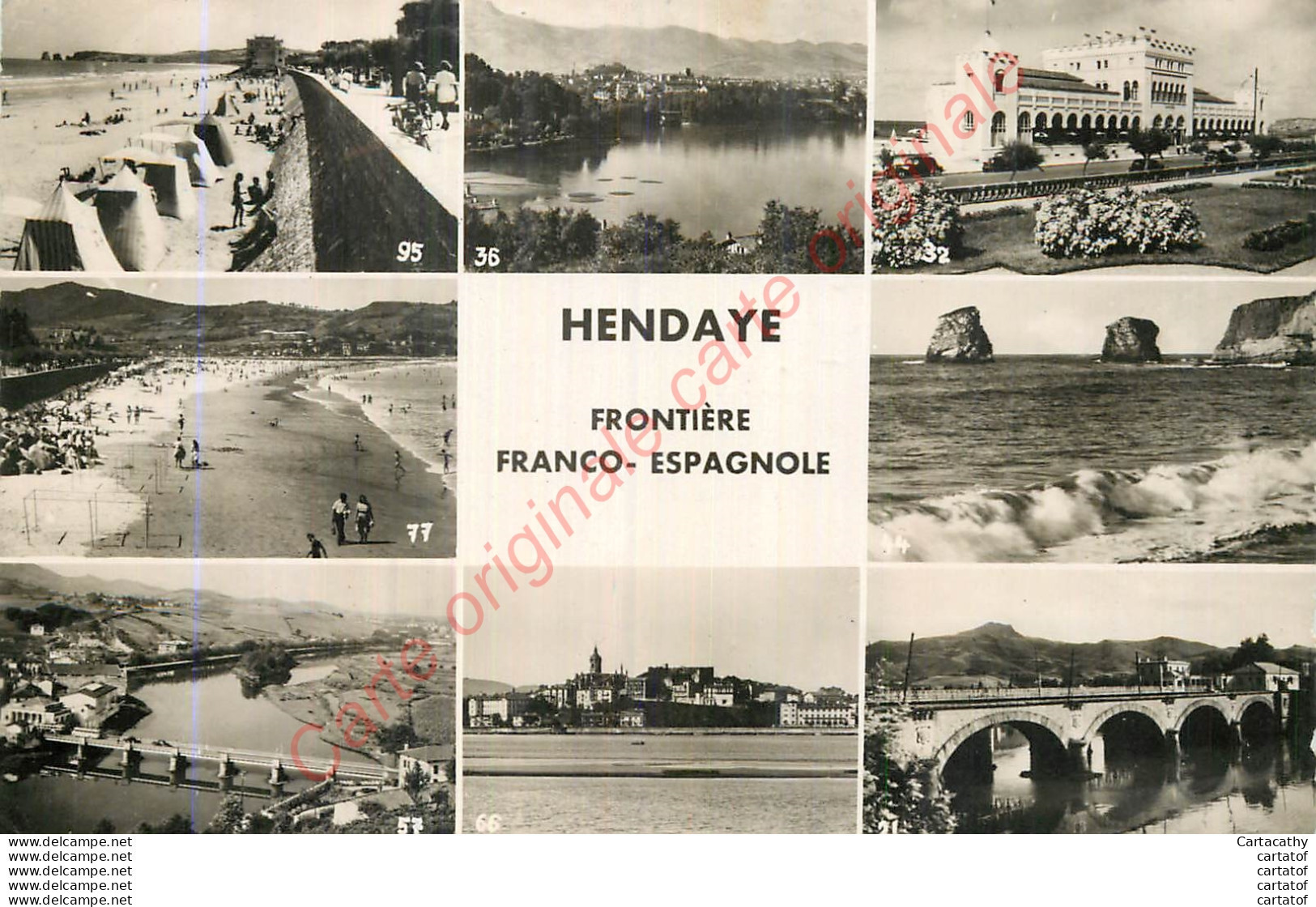 64.  HENDAYE . Frontière Franco-espagnole .  - Hendaye