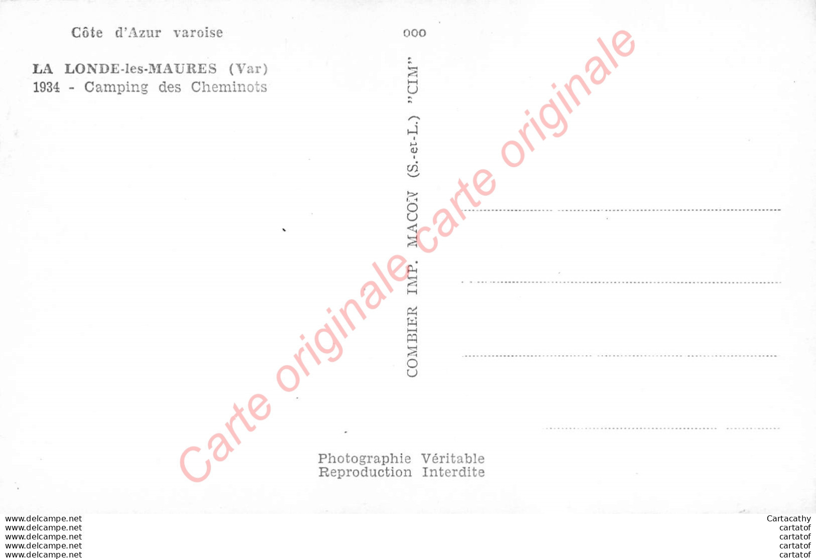 83.  LA LONDE DES MAURES .  Camping Des Cheminots . - La Londe Les Maures