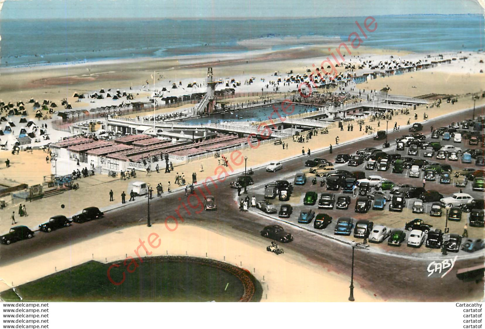 62.  LE TOUQUET PARIS-PLAGE . Vue D'ensemble De La Plage-piscine . - Le Touquet