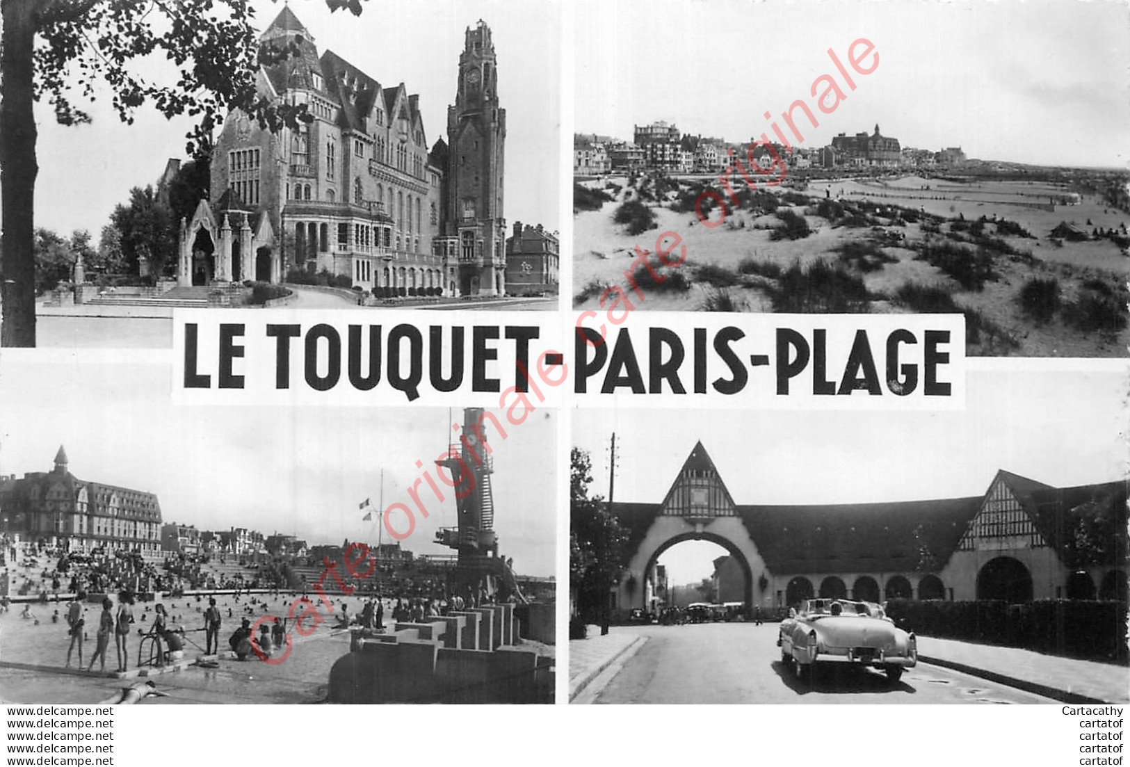 62.  LE TOUQUET PARIS-PALGE . CP Multivues . - Le Touquet