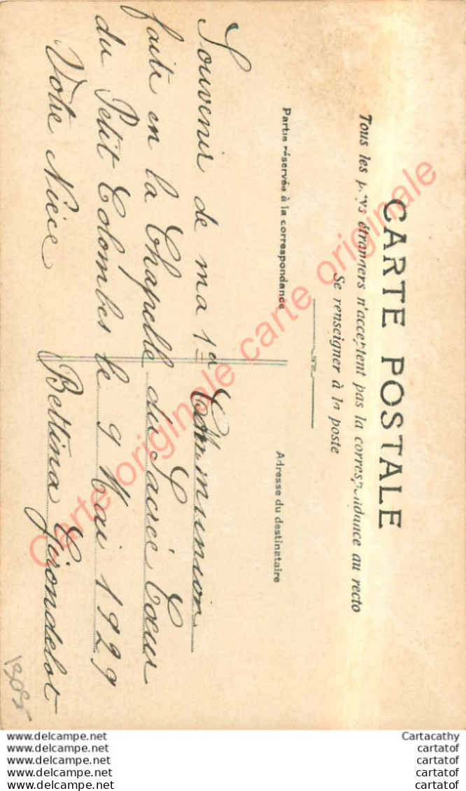 PHOTO-CPA .  Souvenir De COMMUNION Chapelle Du SAcré Coeur 1929 . ( Communiante Bettina Girondelot ) . - Autres & Non Classés