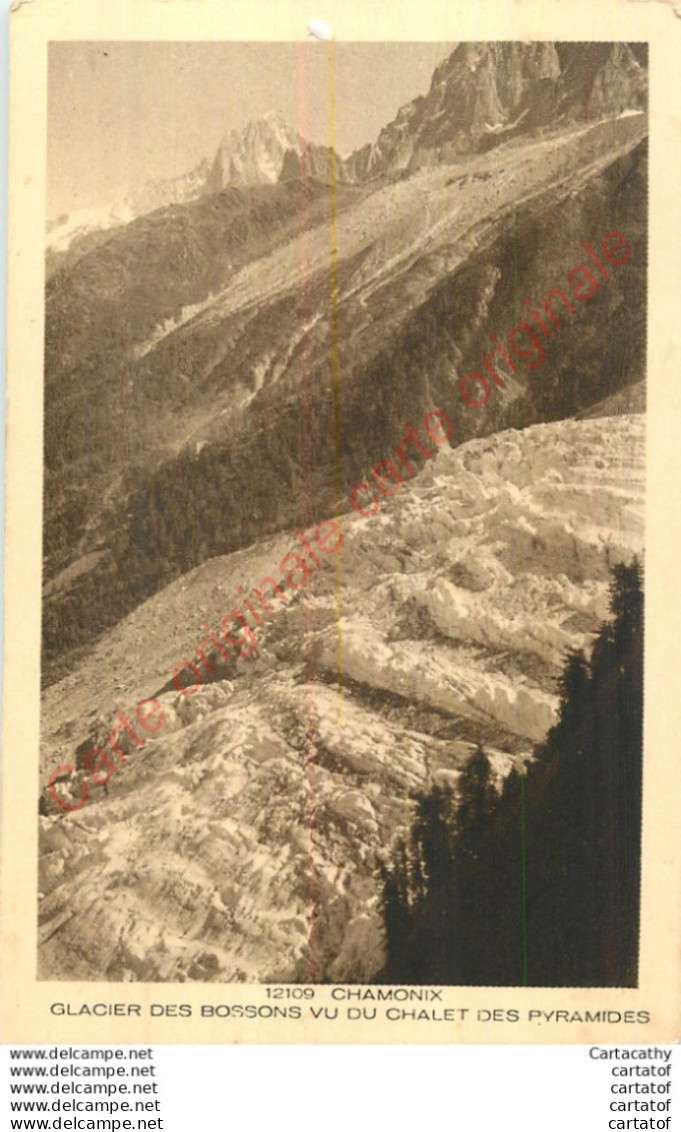 74.  CHAMONIX .? Glacier Des Bossons Vu Du Chalet Des Pyramides . - Chamonix-Mont-Blanc