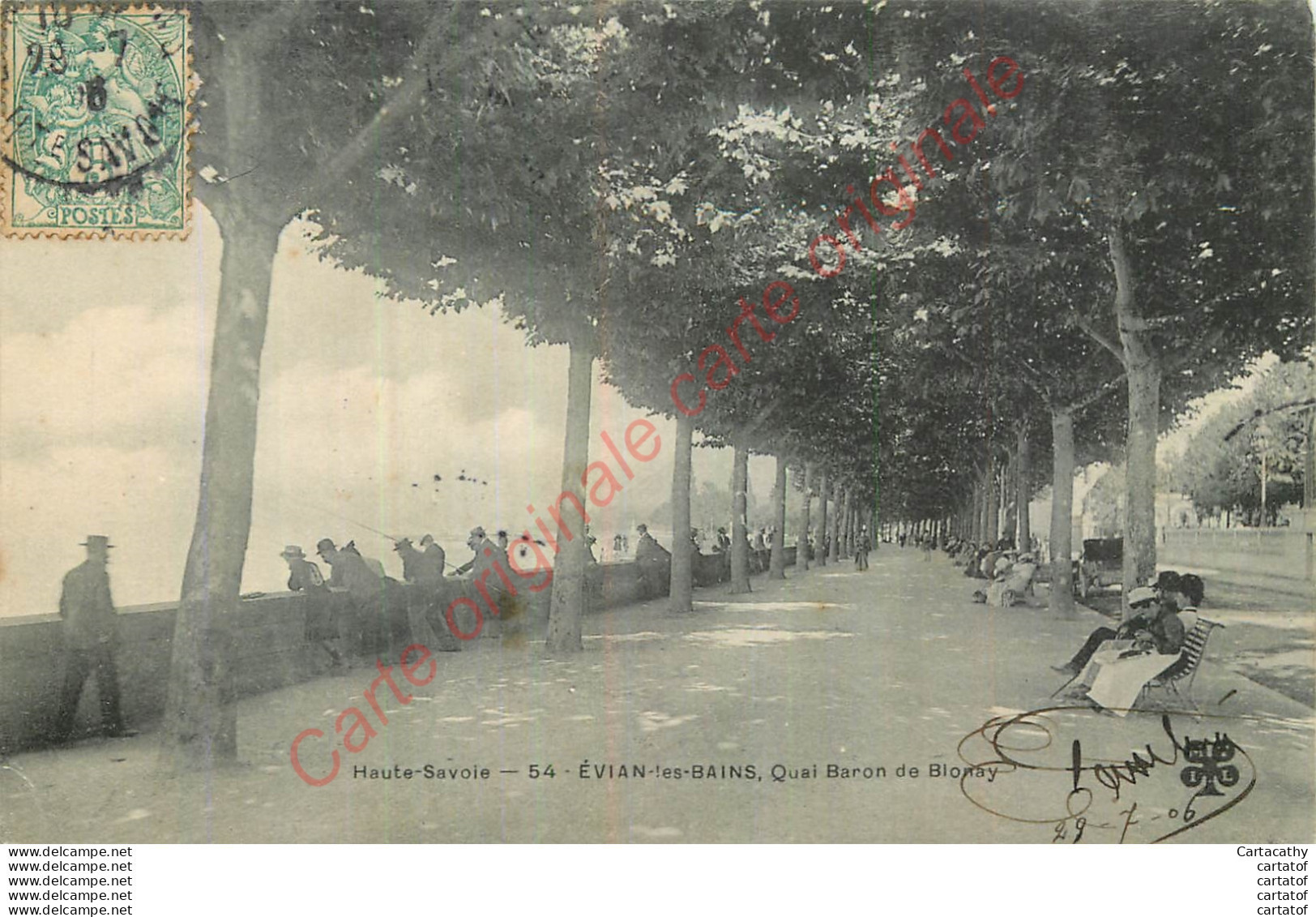 74.  EVIAN LES BAINS .  Quai Baron De Blonay . - Evian-les-Bains