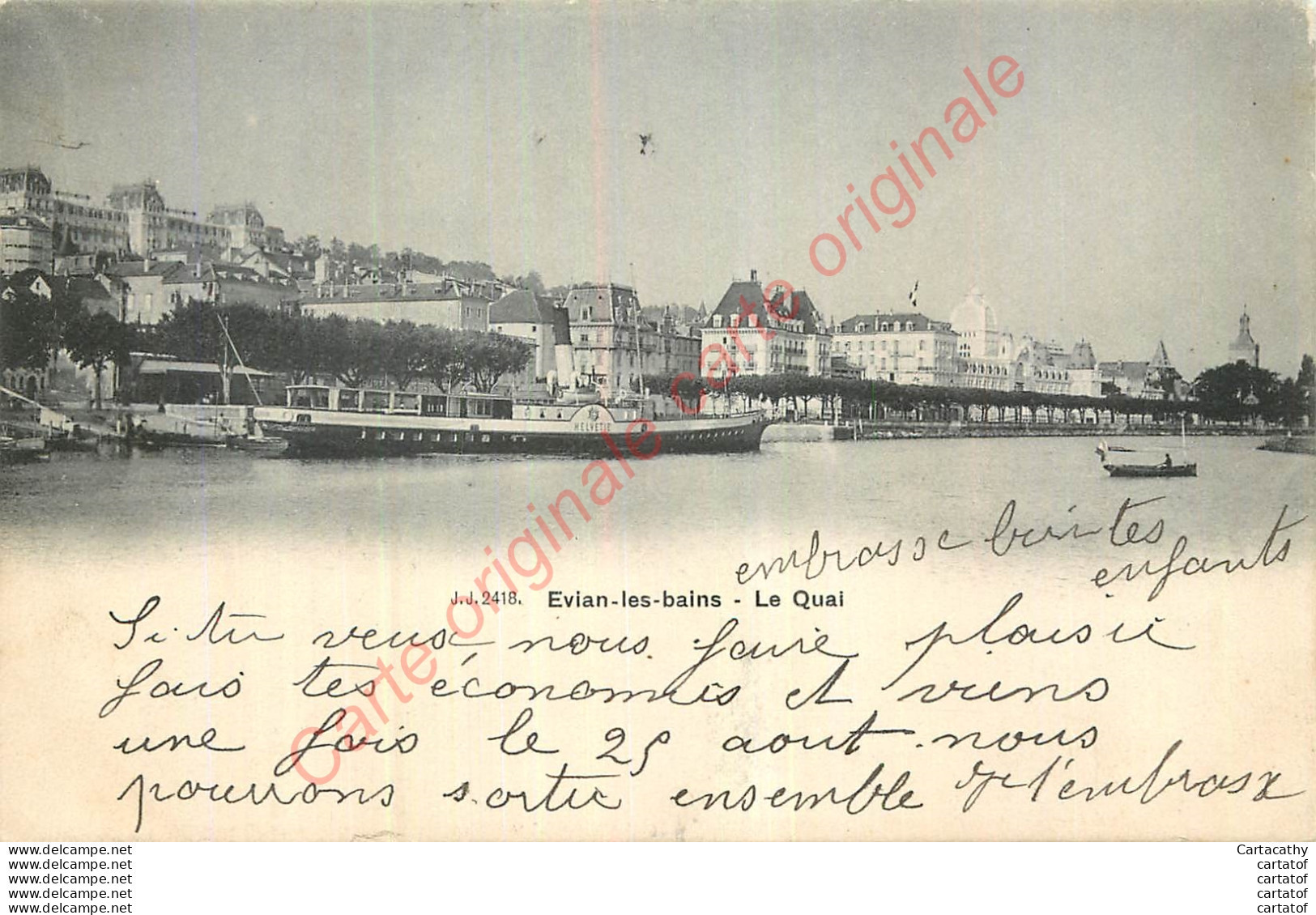 74.   EVIAN LES BAINS .  Le Quai . - Evian-les-Bains