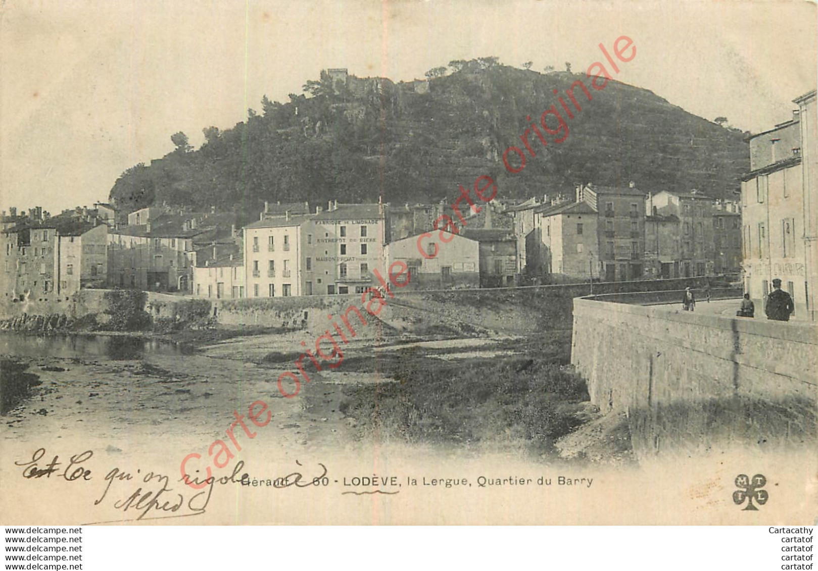 34.  LODEVE . La Lergue . Quartier Du Barry . - Lodeve