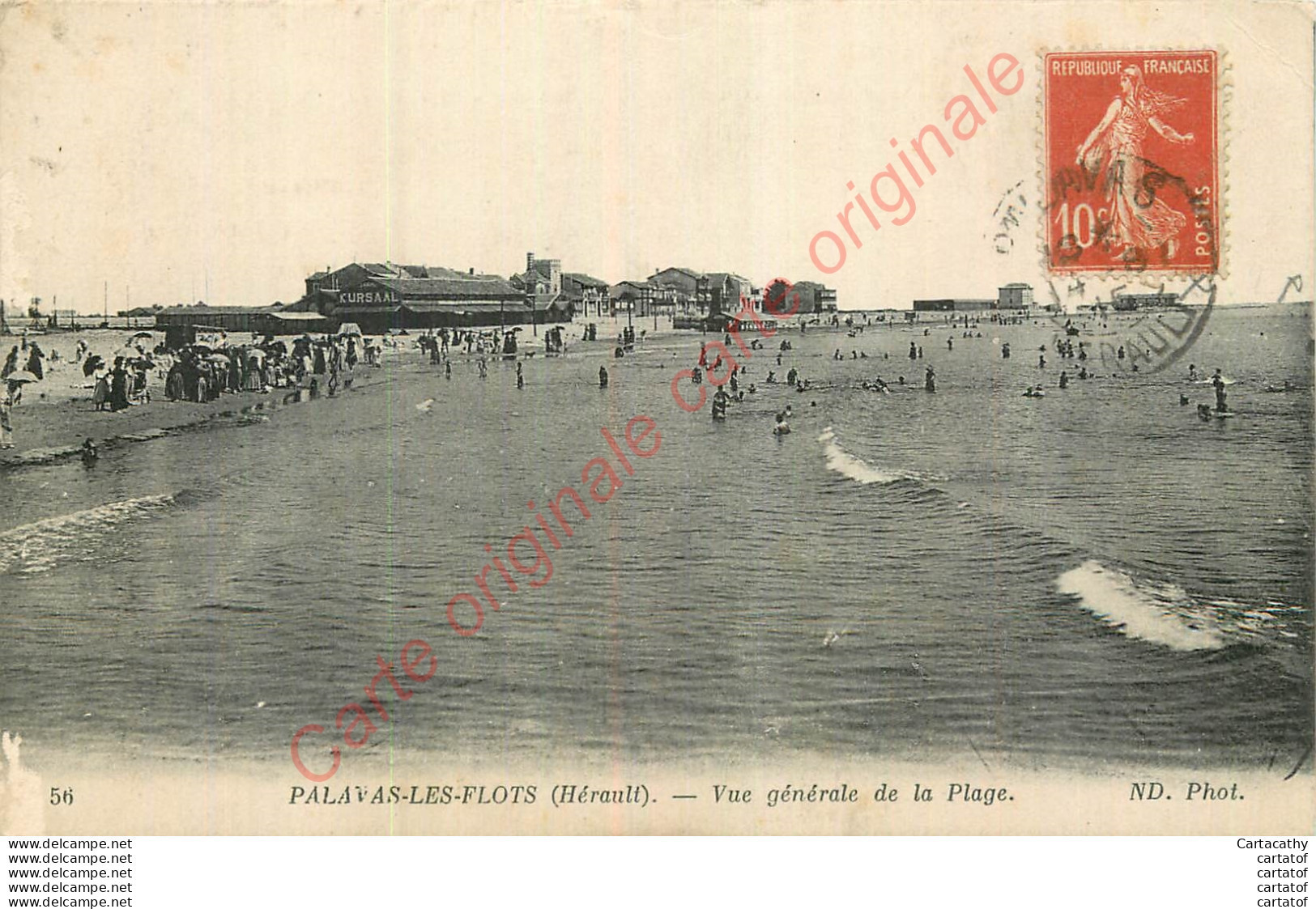 34.  PALAVAS LES FLOTS .  Vue Générale De La Plage . - Palavas Les Flots