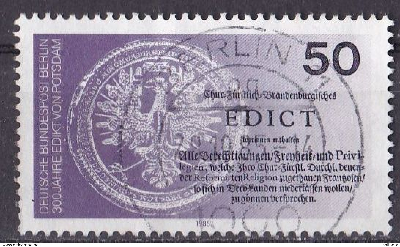 Berlin 1985 Mi. Nr. 743 O/used (BER1-1) - Gebraucht