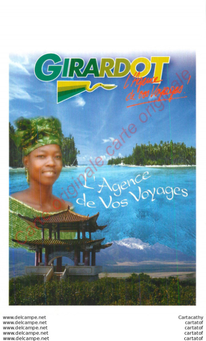 GIRARDOT Agence De Vos Voyages .  CP Plublicitaire . - Publicidad