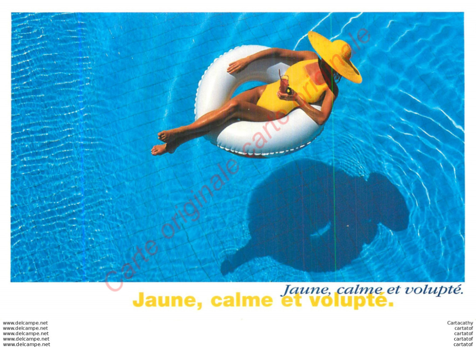 Jaune, Calme Et Volupté .  CP Plublicitaire . - Publicidad