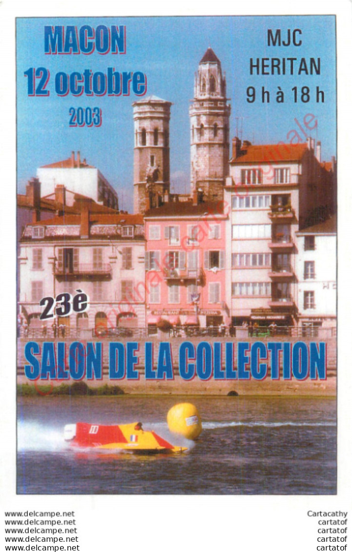 71.  23è SALON DE LA COLLECTION 2003 .  CP Tirage Limité 500ex. CP N° 278 - Macon