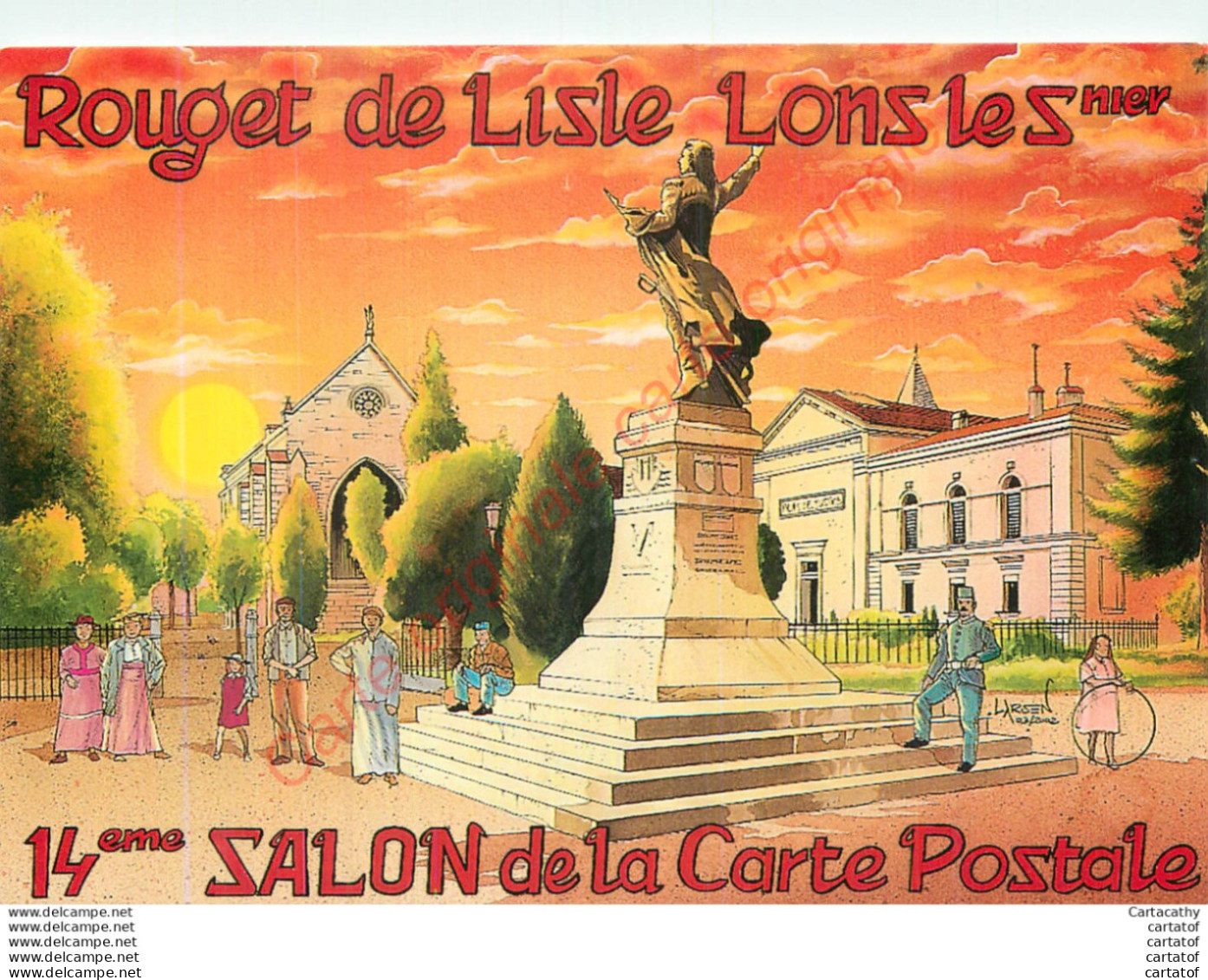 14ème Salon De La Carte Postale EOUGET DE LISLE  LONS LE SAUNIER .  - Lons Le Saunier