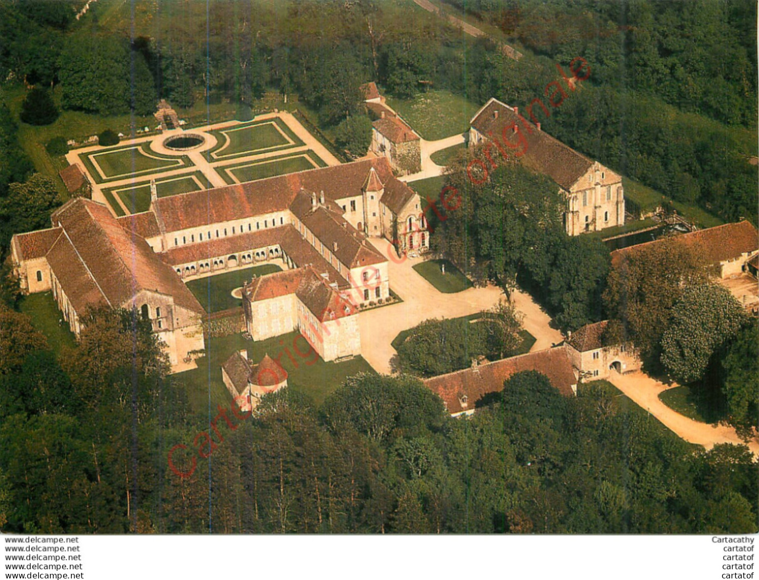 ABBAYE De FONTENAY . Vue Aérienne . - Fontenay Tresigny