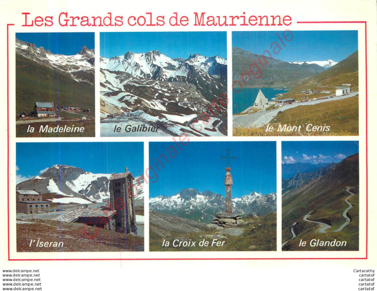 Les Grands Cols De La Maurienne . CP Multivues . - Autres & Non Classés